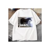 Tarzsokak Juan Aptal At Balkon Dank Meme Grafik T Shirt Komik Adam O Boyun Rahat Kısa Kollu Tee 2797, Beyaz-44, S