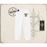 Tarzsokak Kadın Blueberry Pancake Unisex Jogger Eşofman Altı Beyaz - 5XL