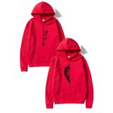 Tarzsokak Kadın Erkek Dişi Ve Erkek Aslan Çiftler Sevgili Çift Kombini Tasarım Sweatshirt, Kırmızı, L/Xl