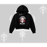 Tarzsokak Kapşonlu Crop Sweatshirt Anime Girl Daughter In Law Baskılı