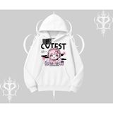 Tarzsokak Kapşonlu Sweatshirt Cute Anime Gamer Girl Baskılı