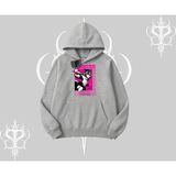 Tarzsokak Kapşonlu Sweatshirt Heroic Anime Girl Japon Stil Grafik Baskılı