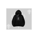 Tarzsokak Kapşonlu Sweatshirt Noodle Theory Hand Drawn Concept, Siyah, S