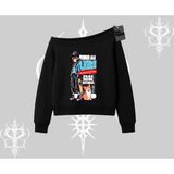 Tarzsokak Kayık Yaka Sweatshirt Anime Hiker Girl Balance Is Everything Baskılı