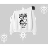 Tarzsokak Kayık Yaka Sweatshirt Best Friends Forever Baskılı Sevimli Tasarım