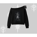 Tarzsokak Kayık Yaka Sweatshirt Noodle Theory Hand Drawn Concept
