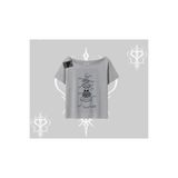 Tarzsokak Kayık Yaka Tshirt Noodle Theory Hand Drawn Concept, Gri, L