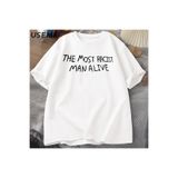 Tarzsokak Komik En Irkçı Adam Canlı Grafik T-Shirt Erkek Kadın Kısa Kollu Pamuk Sıfır Yaka Bluzlar Unis 2870, Beyaz-708, M
