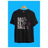 Tarzsokak Oversize Basketbol Sever Tasarım Baskılı Unisex Tişört, Siyah, Xl