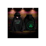Tarzsokak Oversize Boston Celtic Tasarım Baskılı Kapüşonlu Sweatshirt Hoodiemodel 1 Siyah