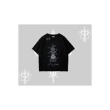 Tarzsokak Oversize Tshirt Noodle Theory Hand Drawn Concept, Siyah, L