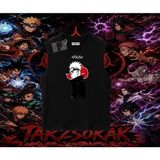 Tarzsokak Pain Nagato Naruto Anime Karakter Oversize Unisex Kolsuz Tişört Beyaz - XL - Siyah