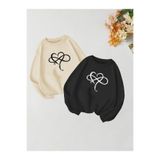 Tarzsokak Renkli Biskilet Yaka Sweatshirt Çift Sevgili Kombinleri Couple Clothing, Renkli-O12, Xl