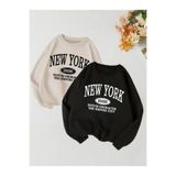 Tarzsokak Renkli Biskilet Yaka Sweatshirt Çift Sevgili Kombinleri Couple Clothing, Renkli-O26, S