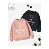 Tarzsokak Renkli Biskilet Yaka Sweatshirt Çift Sevgili Kombinleri Couple Clothing, Renkli-O32, L