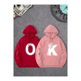 Tarzsokak Renkli Kapşonlu Sweatshirt Çift Sevgili Kombinleri Couple Clothing, Renkli-K15, S