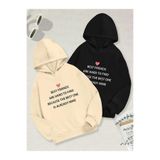 Tarzsokak Renkli Kapşonlu Sweatshirt Çift Sevgili Kombinleri Couple Clothing, Renkli-K17, M