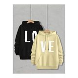 Tarzsokak Renkli Kapşonlu Sweatshirt Çift Sevgili Kombinleri Couple Clothing, Renkli-K18, S