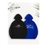 Tarzsokak Renkli Kapşonlu Sweatshirt Çift Sevgili Kombinleri Couple Clothing, Renkli-K56, S