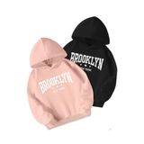 Tarzsokak Renkli Kapşonlu Sweatshirt Çift Sevgili Kombinleri Couple Clothing, Renkli-K66, M