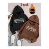 Tarzsokak Renkli Kapşonlu Sweatshirt Çift Sevgili Kombinleri Couple Clothing, Renkli-K67, Xl