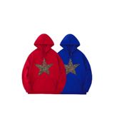 Tarzsokak Renkli Kapşonlu Sweatshirt Çift Sevgili Kombinleri Couple Clothing, Renkli-K80, Xl