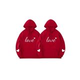 Tarzsokak Renkli Kapşonlu Sweatshirt Çift Sevgili Kombinleri Couple Clothing, Renkli-K81, S