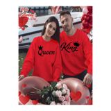 Tarzsokak Renkli Kapşonlu Sweatshirt Çift Sevgili Kombinleri Couple Clothing, Renkli-K87, S