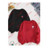 Tarzsokak Sevgili Çift Kombin Hello Kitty Spiderman Göğüs Baskılı Bisiklet Yaka Sweatshirt 2li TYC58URNQN170517245869359