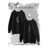 Tarzsokak Sevgili Çift Kombini Aslan Ok Baskılı Özel Tasarım Kapüşonlu Sweatshirt 2Li Set, Siyah-137, S