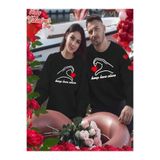 Tarzsokak Siyah Kapşonlu Sweatshirt Çift Sevgili Kombinleri Couple Clothing, Siyah-K38, Xl