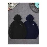 Tarzsokak Siyah Kapşonlu Sweatshirt Çift Sevgili Kombinleri Couple Clothing, Siyah-K4, L
