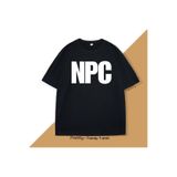 Tarzsokak Siyah Npc Meme Tee Komik Oyun Tshirt Şaka T Trend Crewneck Grafik, Siyah-13, Xl