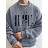 Tarzsokak Stay Humble Hustle Hard Printing Erkekler İçin Kapüşonlu Sweatshirt Sonbahar Polar Sıcak Swea