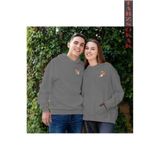 Tarzsokak Tasarımlı Sevgili Çift Kombin Kapüşonlu Sweatshirt 2'Li, Füme Şeytan, Xl