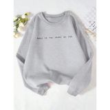 Tarzsokak Trend kadın tişörtü Gad baskı kazak görüntüsünde yapılan rahat Crewneck polar yumuşak Hoodie