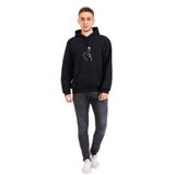 Tarzsokak Unisex Renkli Aşk Kapüşonlu Sevgili Kombin Sweatshirt, Siyah, S