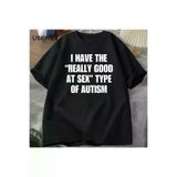 Tarzsokak USSEMEI-2793 Türünde Gerçekten İyi Var T Shirt Komik Mizah Tee Grafik T-Shirt Y2K Elbise Pamuk 2793
