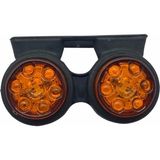 Tas 12V-24V TAKOZ LAMBASI MİNİ SARI-SARI (12 LEDLİ) (92*52 MM) (ÇİFTLİ)