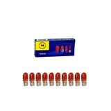 Tas 12V 5W Dipsiz T10 Ampul Turuncu Boyalı Amber Cam 10 Adet
