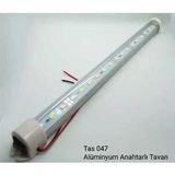 Tas 24V 100Cm Alüminyum Gövde Anahtarlı Led Tavan Lamba Beyaz
