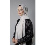 Taş Desenli Şal Şifon Kumaş Kareli Çizgili 202107_46