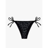 Taş Detaylı Yanları İpli Bikini Altı