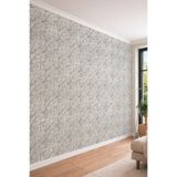 Taş Dokulu Klasik Damask Desenli Rölyef Etkili Tekstil Duvar Kağıdı, 150 x 100