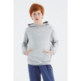Taş Kapüşonlu Basic Erkek Çocuk Sweatshirt - 11181