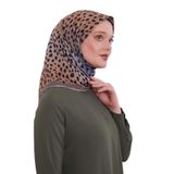 Taş Leopar Desen Soft Eşarp