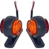 Tas Mini Takoz Lamba 12 Ledli Kırmızı-Sarı BL014KS 2 Li Yüksek Parlaklık ve Kalite