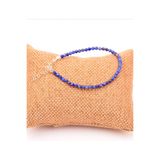 Taş-Mir 3 mm Lapis Lazuli Taşı Gümüş Doğal Taş Bileklik