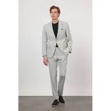 Taş Mono Yaka 6 Drop Slim Fit Yarım Astar Esnek Takım Elbise 1001260162