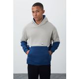 Taş Pamuklu Kalın İçi Tüylü Yumuşak Dokulu Comfort Fit Nakışlı Erkek Sweatshirt - 88417
